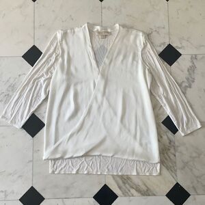 Michael Kors White Drape Top
